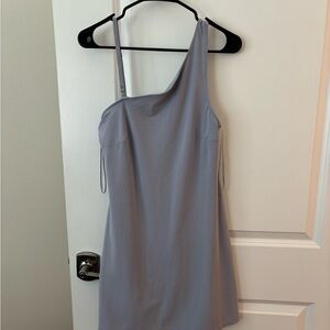 One-Shoulder Traveler Mini Dress with bodysuit